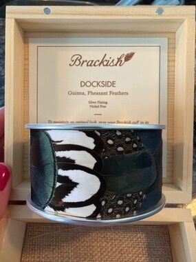 Brackish Dockside Guinea, Pheasant Feathers Cuff